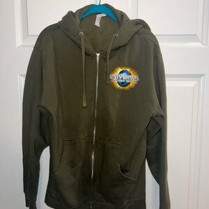 Marvel Olive Green Zip-Up Hoodie